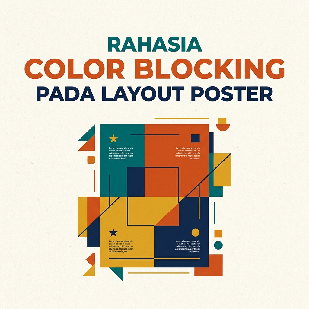 Rahasia Color Blocking pada Layout Poster