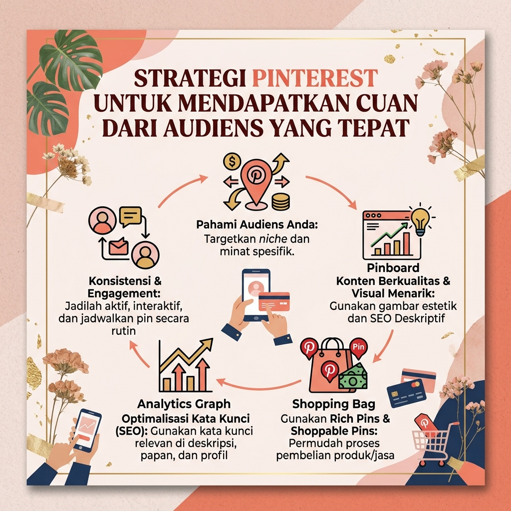 Strategi Pinterest untuk Mendapatkan Cuan dari Audiens yang Tepat